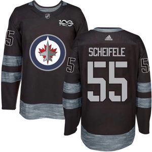 Herren Winnipeg Jets Eishockey Trikot Mark Scheifele 55 1917-2017 100th Anniversary Schwarz Authentic